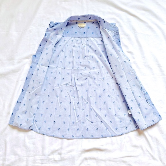 β
Kate Spade Sleeveless Palm tree Button up Top - Light Blue β
- Picture 13 of 17